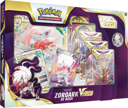 Colección premium Zoroark de Hisui V‑ASTRO de JCC Pokémon (Español)